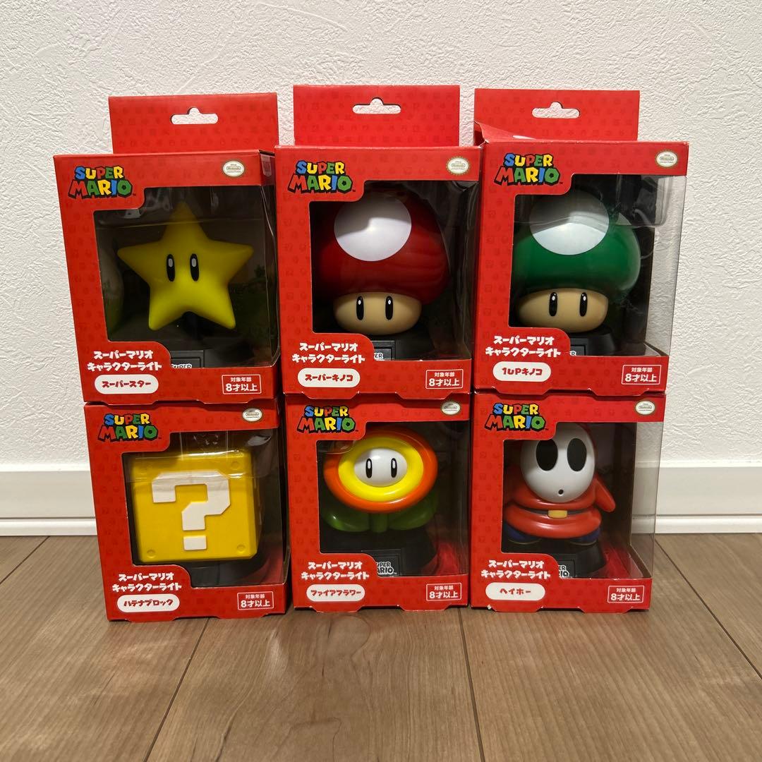 スーパーマリオ　キャラクターライト6個セット