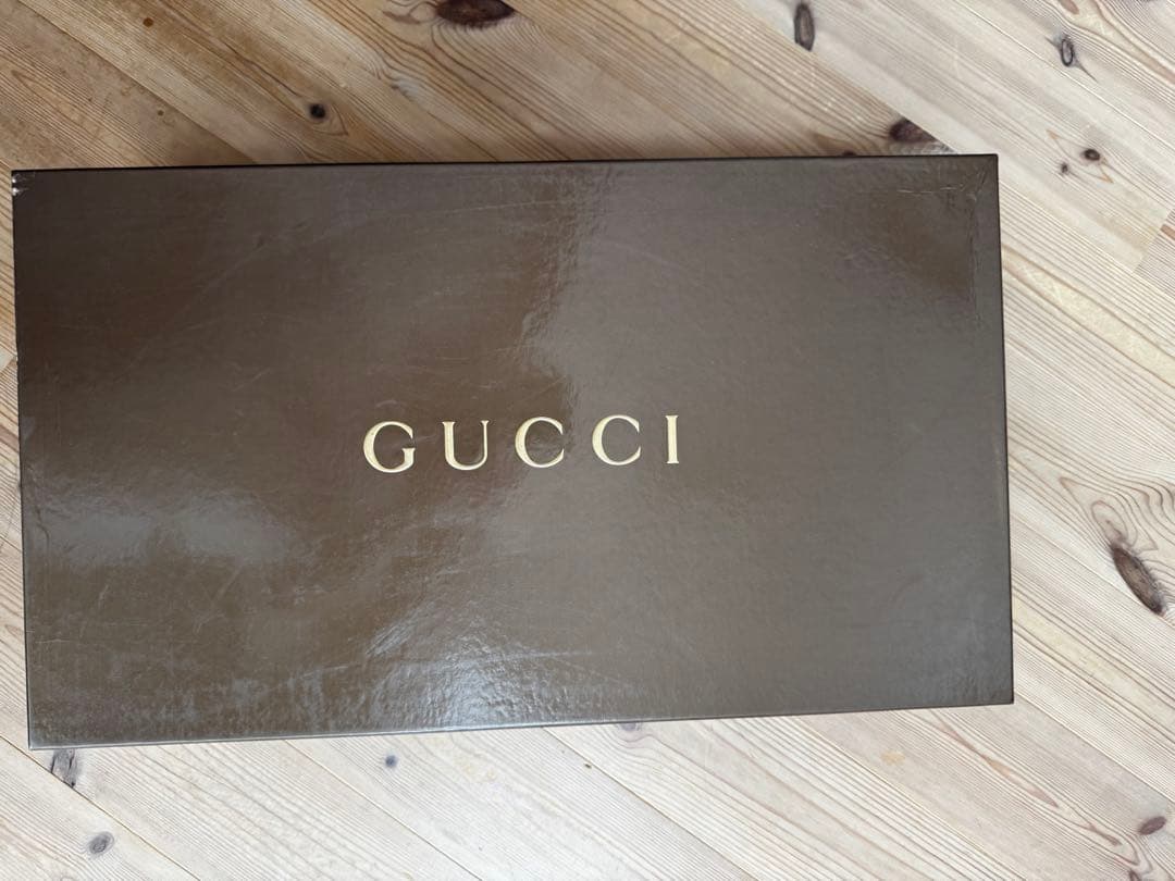 GUCCI ブラック GGパターン レインブーツ