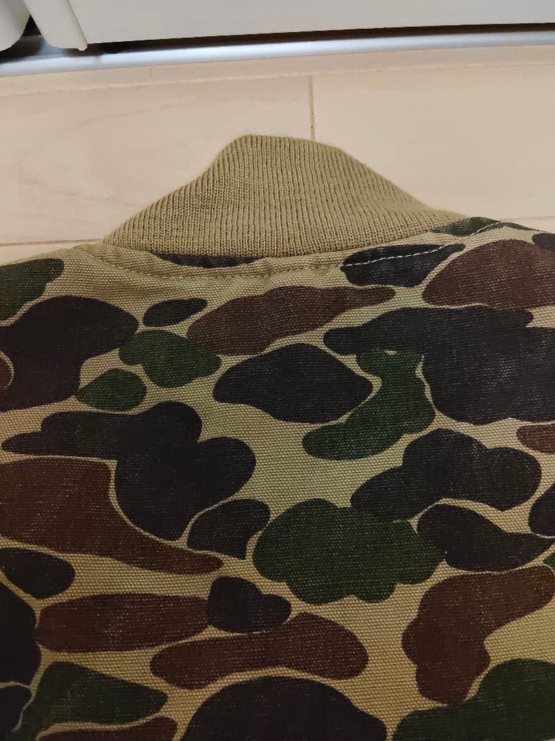 カーハート カモフラージュ ベスト ヴィンテージ USA 80s