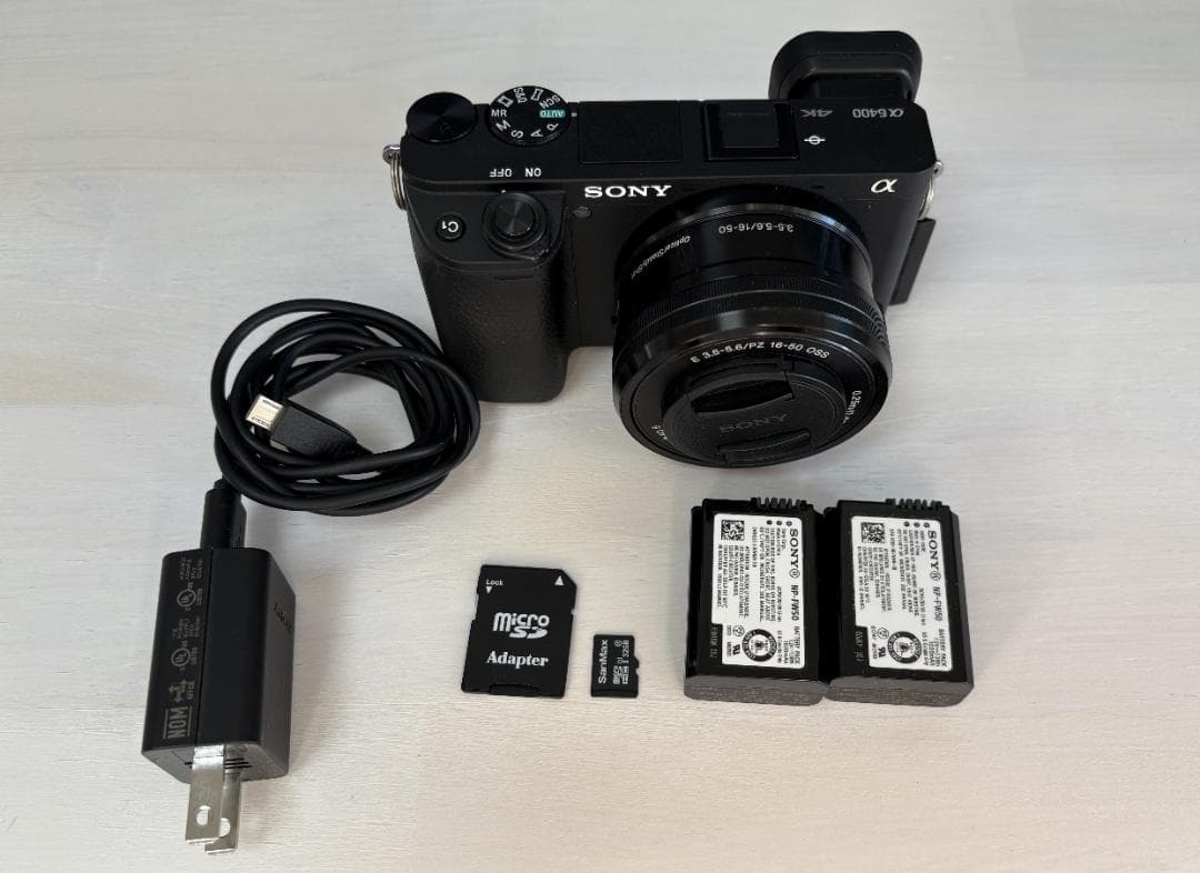 【SD・予備バッテリー付】SONY α6400 パワーズームレンズキット