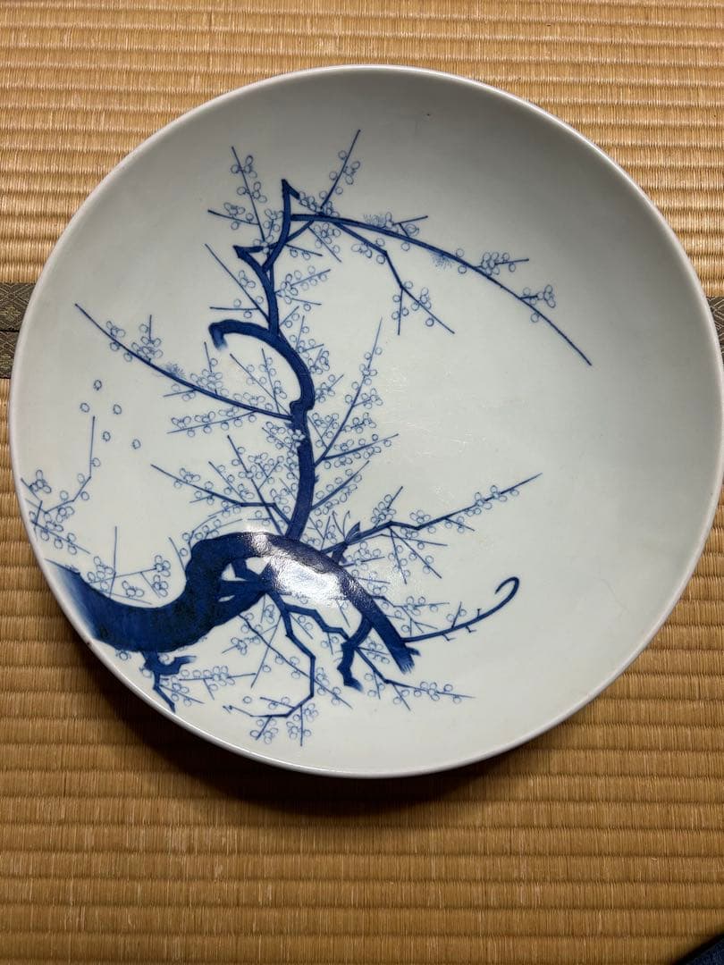 【内容必読】江戸後期　鍋島　大皿　梅紋