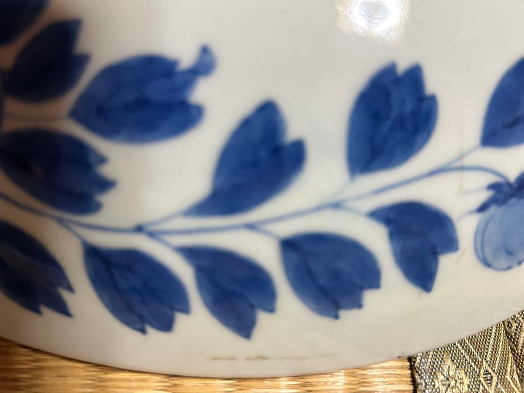 【内容必読】江戸後期　鍋島　大皿　梅紋