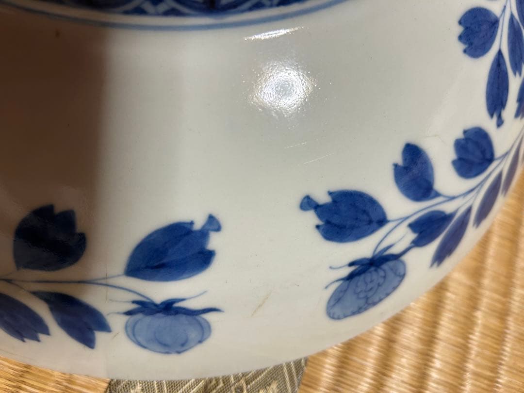 【内容必読】江戸後期　鍋島　大皿　梅紋