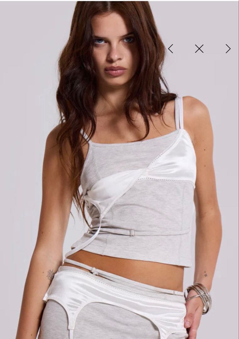 JADED LONDON ビスチェ付きキャミソール