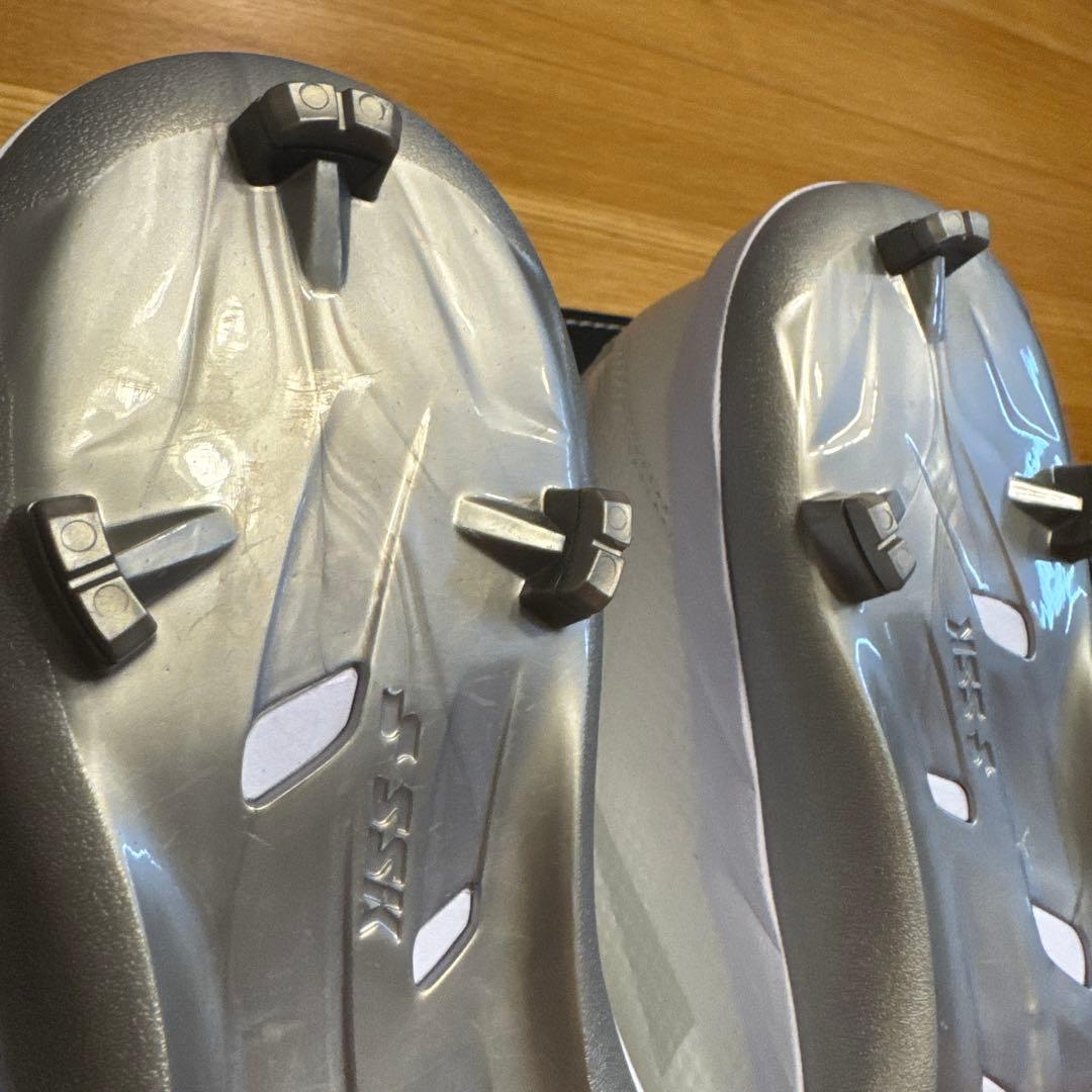 SSK スパイク 白 ブロックソール 3本ベルト プロエッジ ESF4100VW