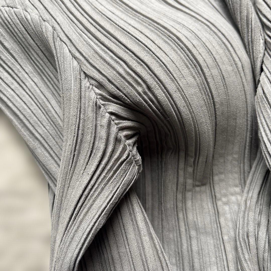 イッセイミヤケ プリーツプリーズ　ロングカーディガン