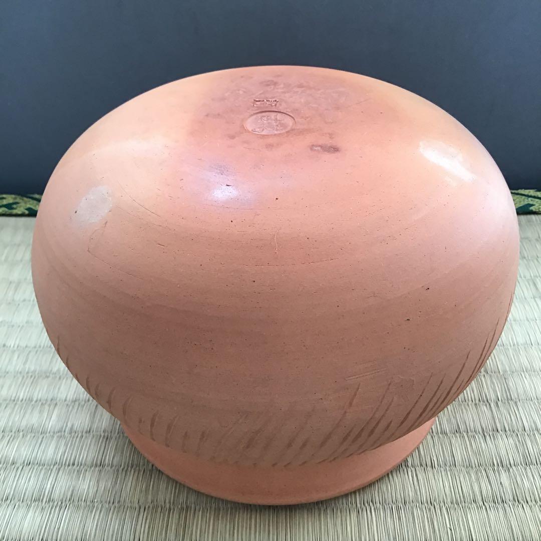 茶道具　ハンネラ建水　八幡窯　堀野証嗣作　栞　共箱　S153KS