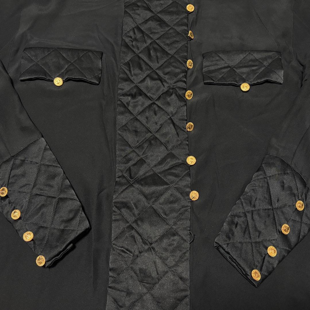 CHANEL シャネル マトラッセ ボタン シャツ ブラウス