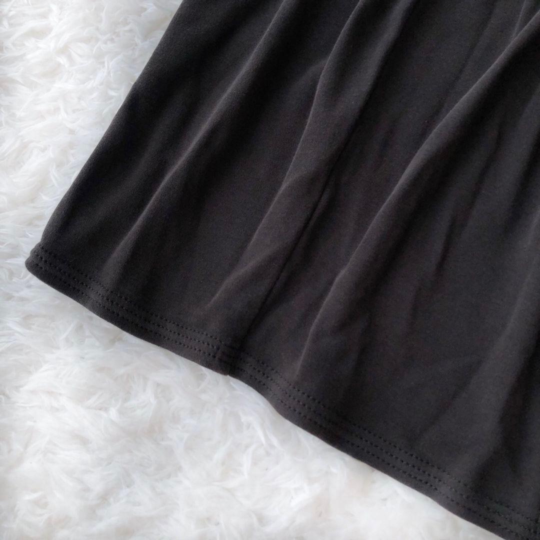 ヨーガンレール バルーンパンツ 伸縮 総ゴム チャコール 綿100 L ポケット