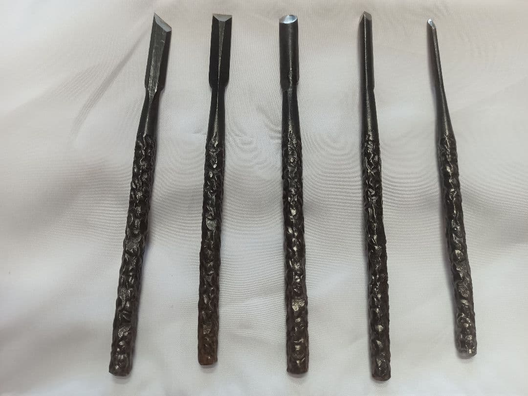 極 共柄彫刻刀5本セット 清玄作