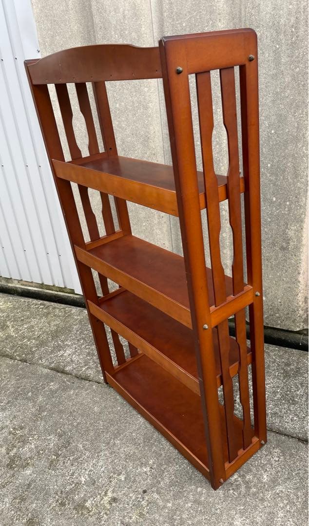 稀少/古道具/昭和レトロ/クレセン/木製/無垢材/本棚/飾り棚/収納棚/店舗什器