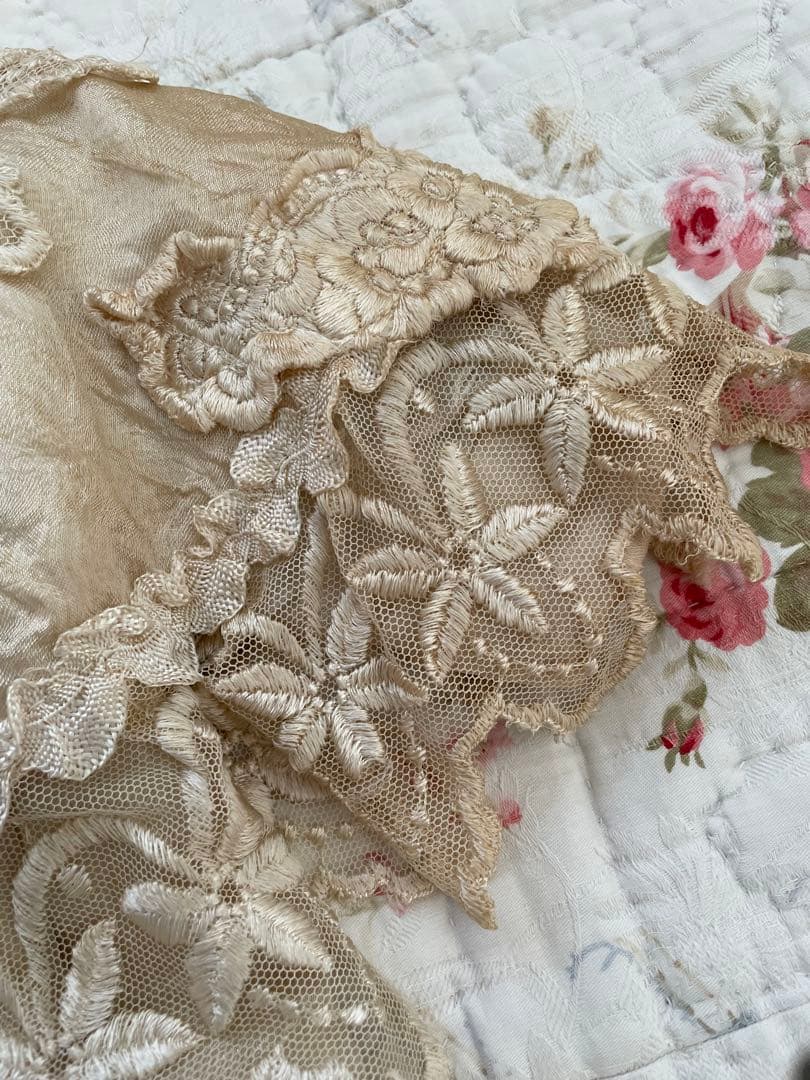 SALE˚✧₊⁎1860年代 シルクベビードレスクリストニングドレス⁎⁺˳✧