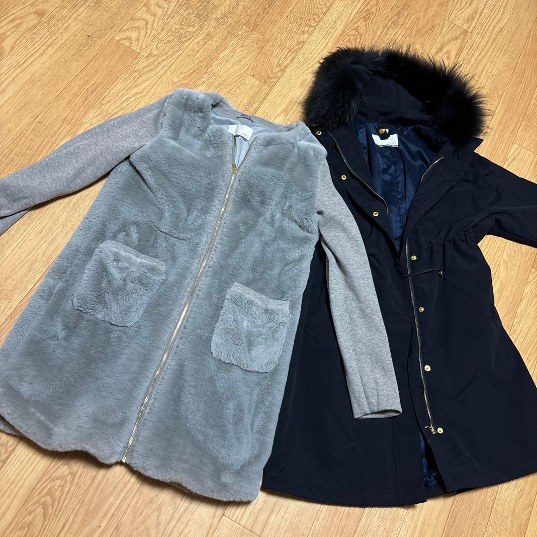 新品タグ付き　vicky ライナー3way モッズコート　0 ネイビー