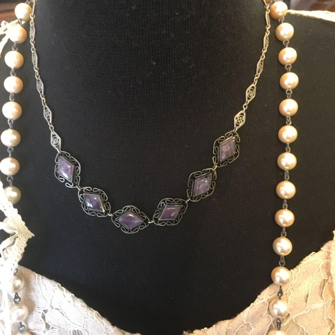 アンティークネックレス30's①