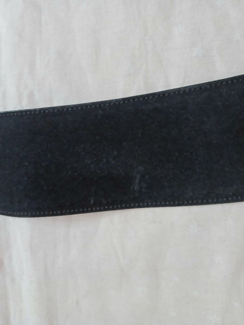 グッチ(GUCCI) スエードベルト 黒 メイド・イン・イタリー