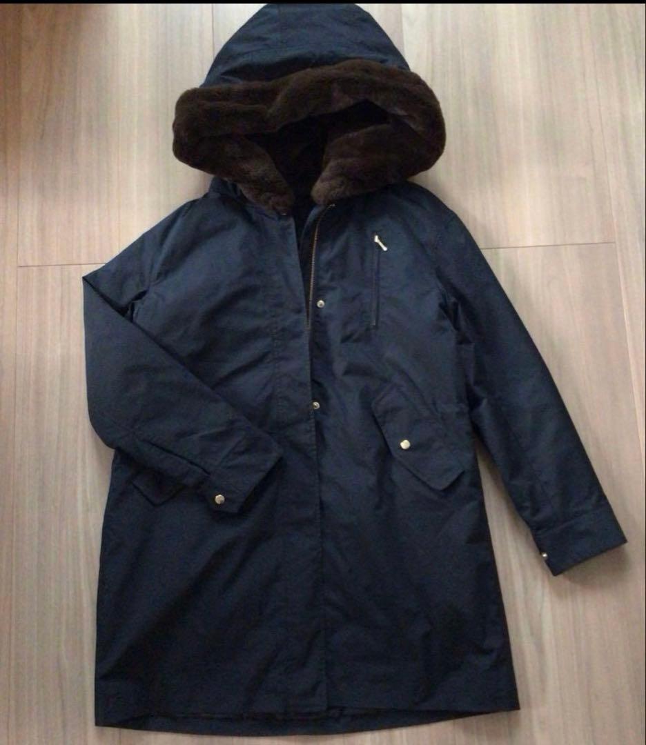 グリーンレーベルリラクシング　モッズコート　ネイビー