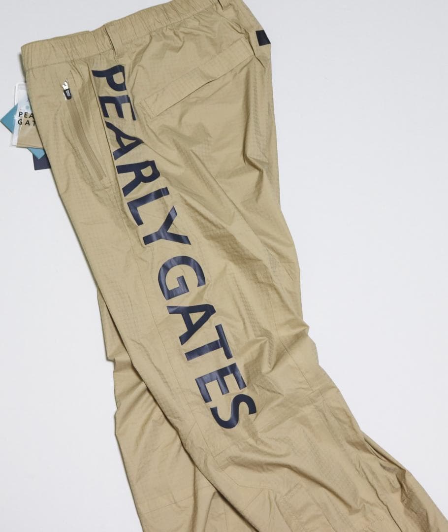 新品【パーリーゲイツ】ナイロンストレッチ 防水透湿 レインパンツ 4(M)