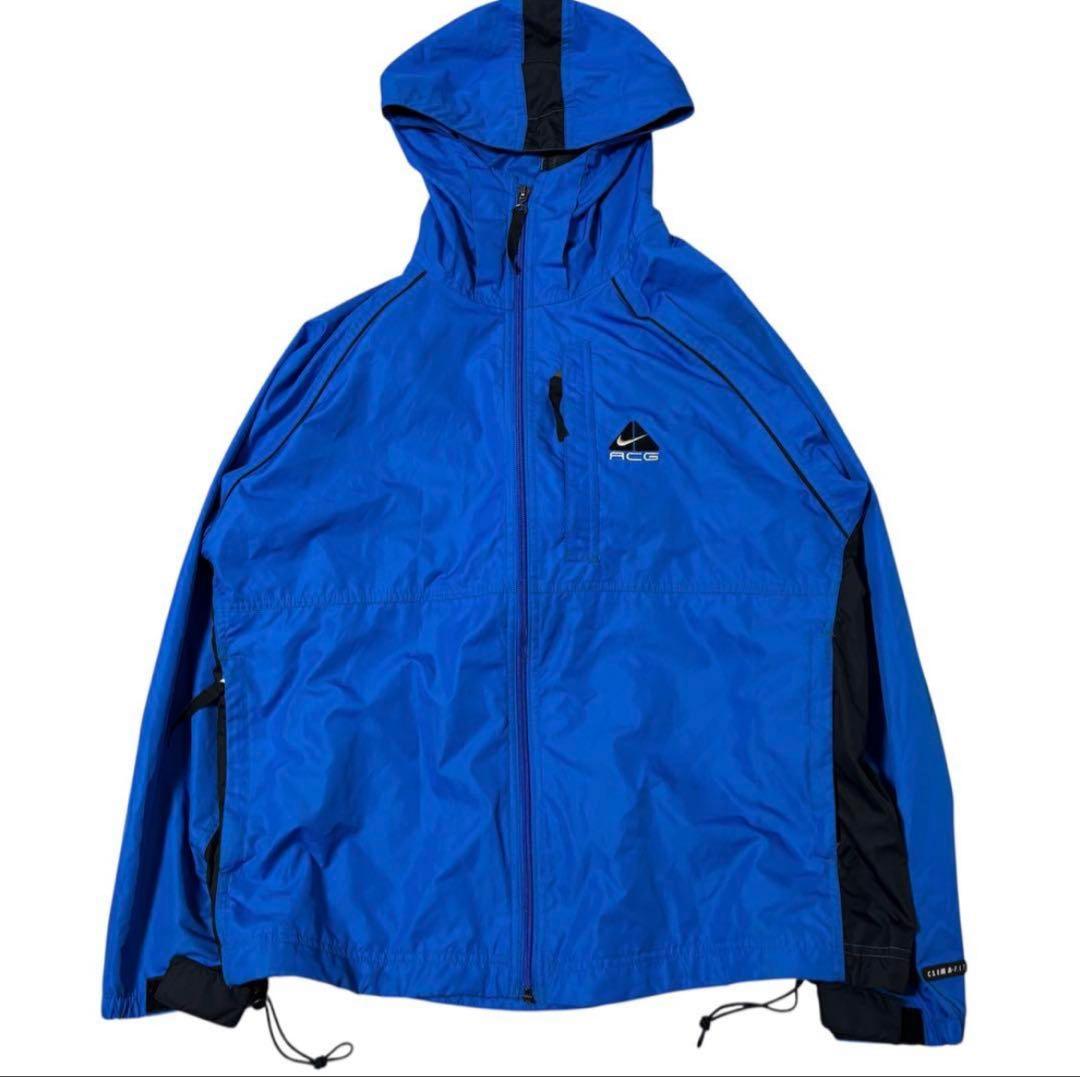 90s NIKE ACG ナイロンジャケット ブルー M 美品