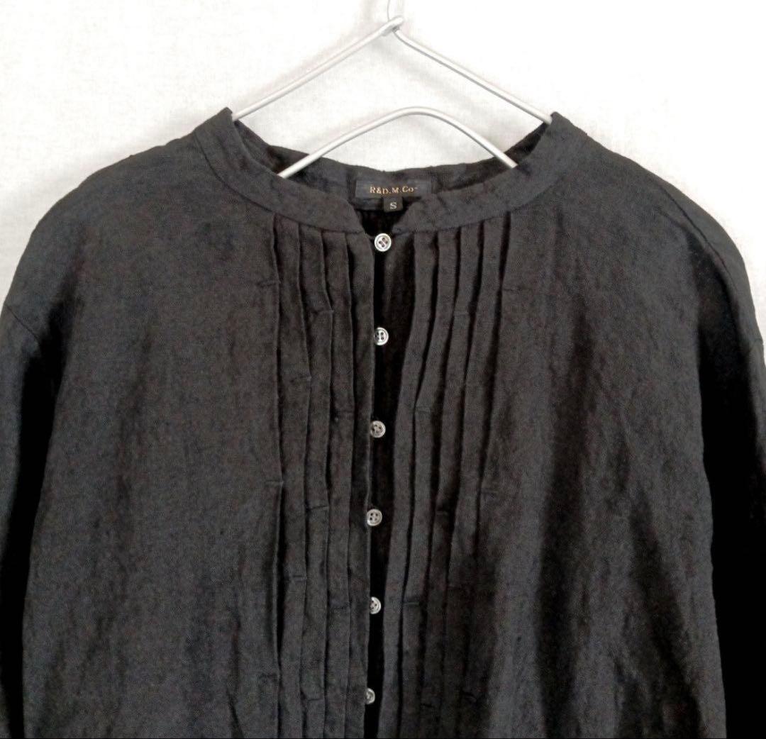 オールドマンズテーラーR&D.M.Co-リネンタックギャザーブラウスシャツ