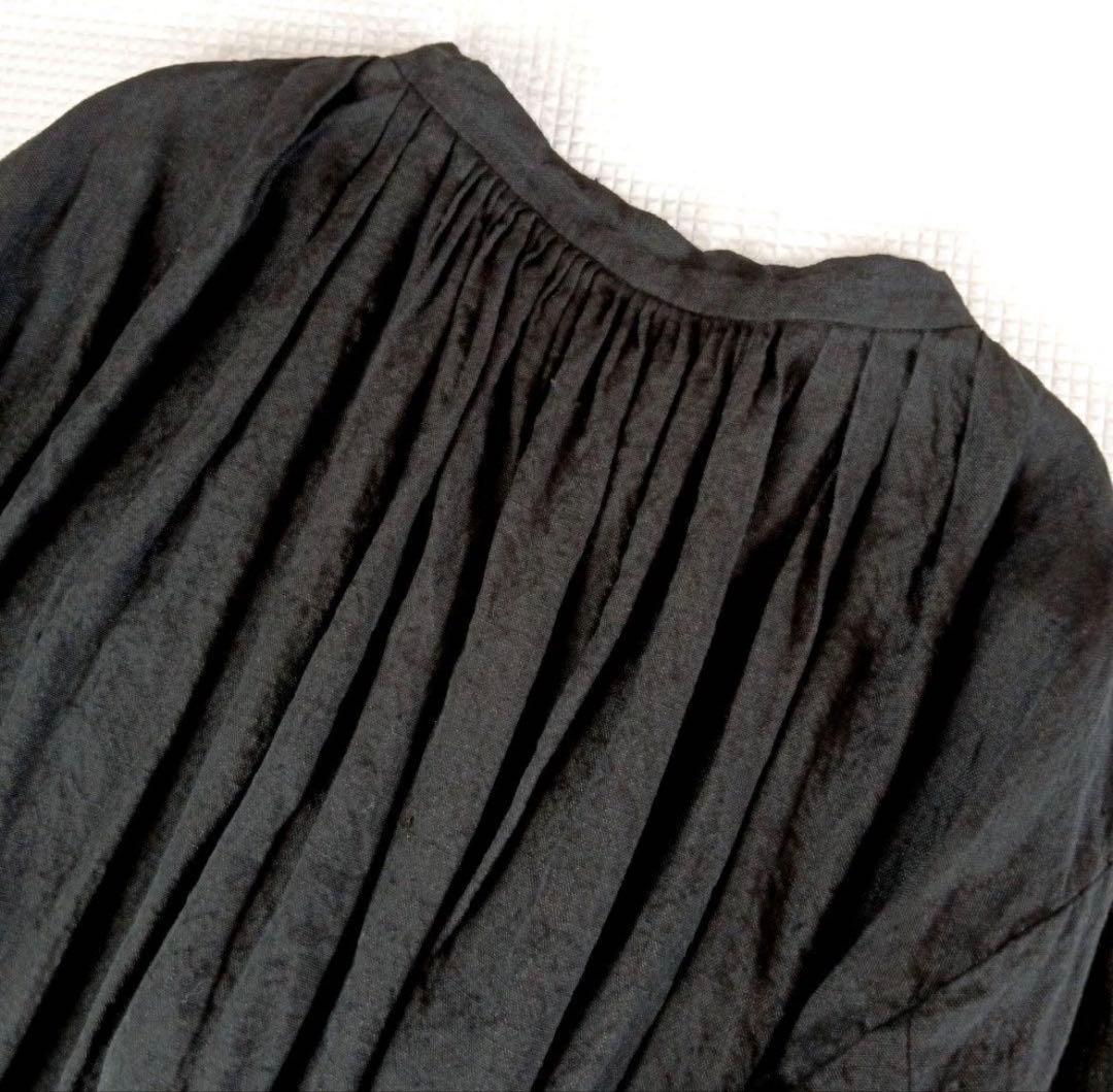 オールドマンズテーラーR&D.M.Co-リネンタックギャザーブラウスシャツ