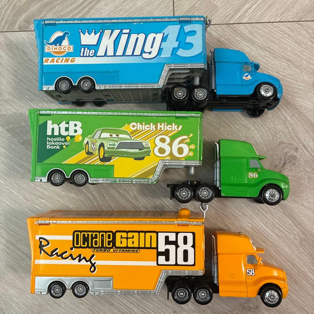 マテル カーズ ハウラー 3台セットトラック ミニカー チック キング 正規品