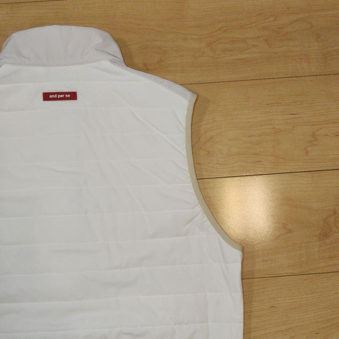 Mサイズ 美品【and per se】アンパスィ フルジップ ベスト