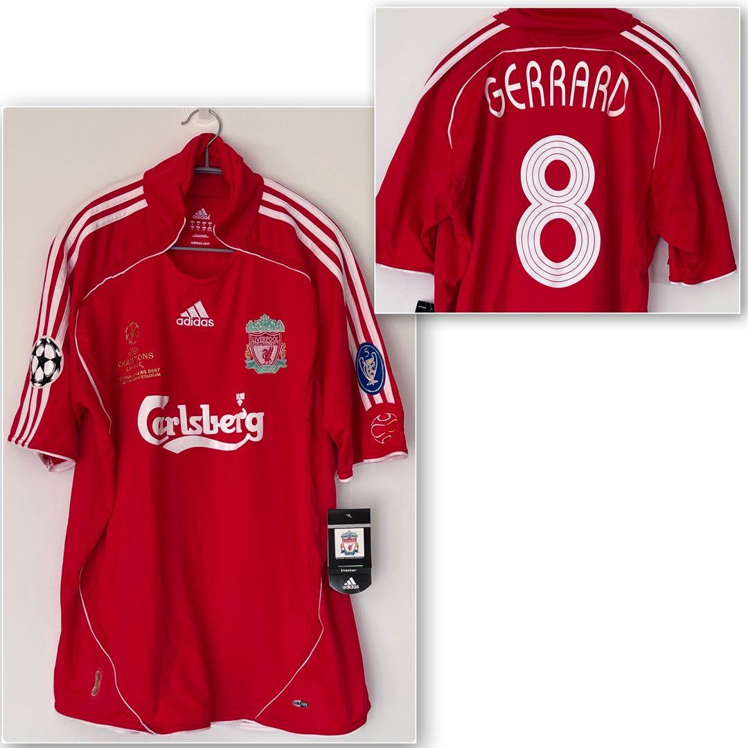 新品タグ付！06/07 リヴァプールFC ユニフォーム XL ジェラード8 赤