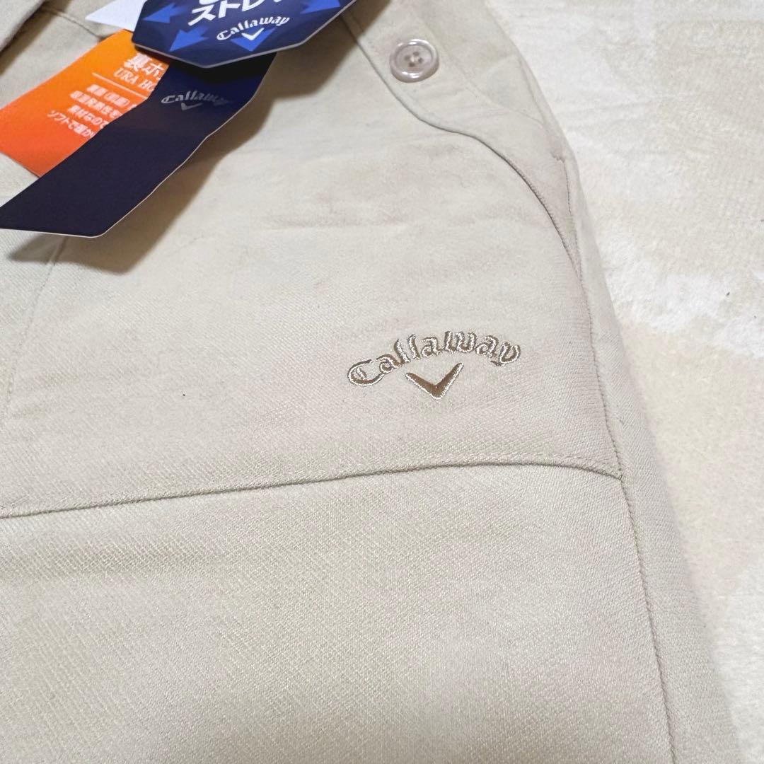 Callaway キャロウェイ レディース パンツ 裏起毛 ベージュ M ゴルフ