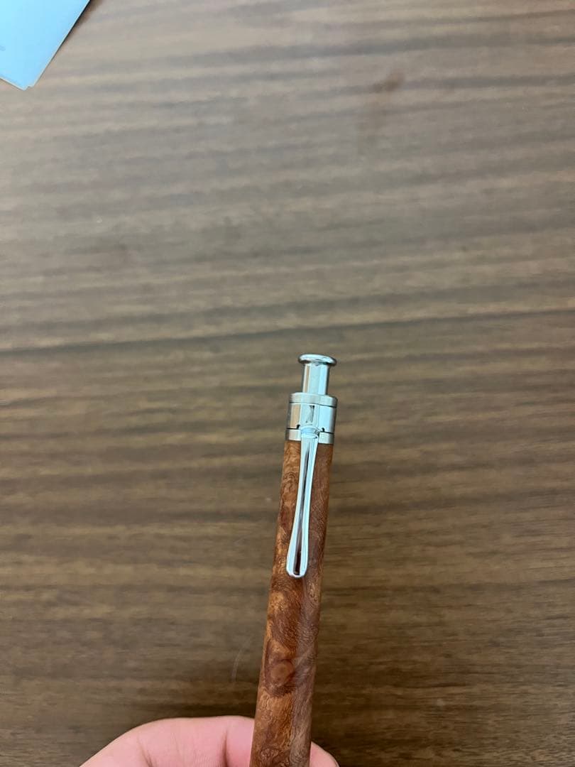 【美品】工房楔　花梨瘤杢　0.5mm 固定式口金