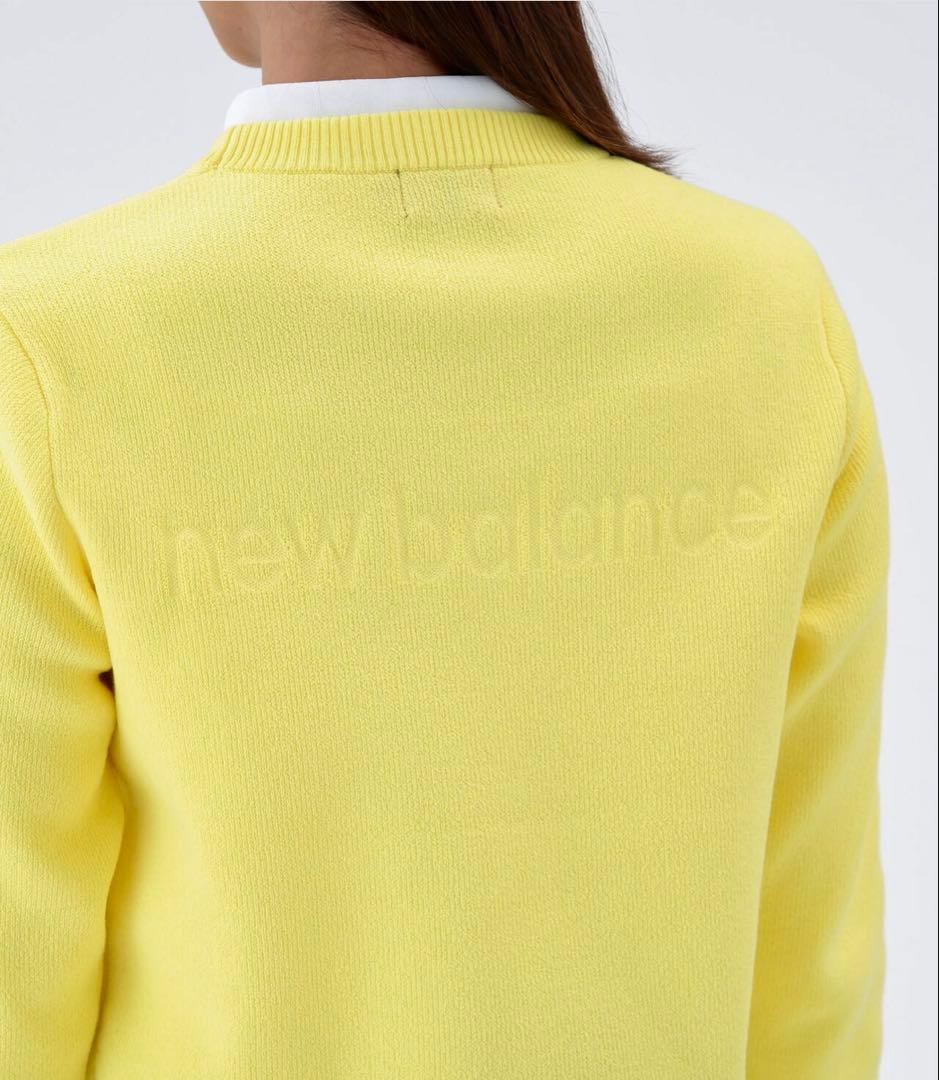 2025年山下美夢有プロ着用☆ニューバランス クルーネックニットプルオーバー