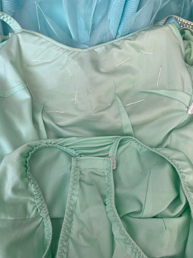 社交ダンス　スタンダードドレス⭐️ミントグリーンドレス