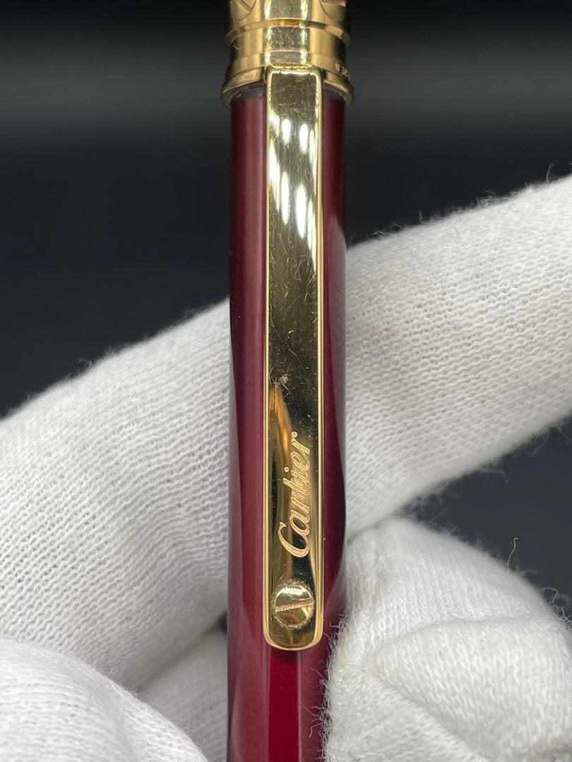 Cartier 赤 ボールペン