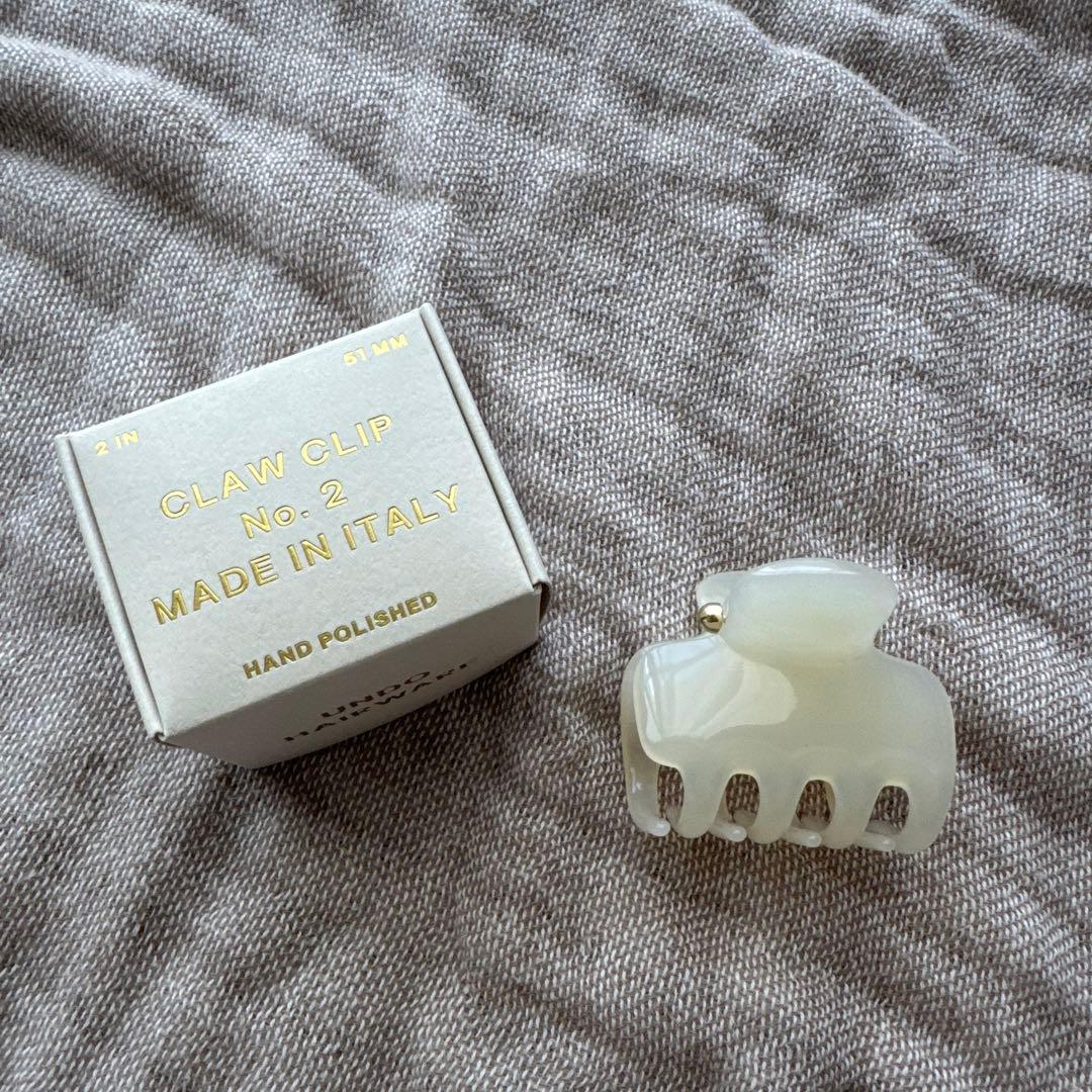 【とも様】UNDO HAIRWARE CLAW CLIP No. 2 ホワイト