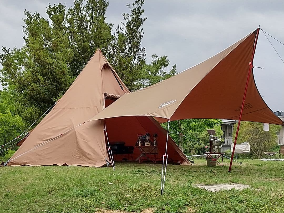テントファクトリーワンポイントTCテント + ウィングタープTC ★美品★
