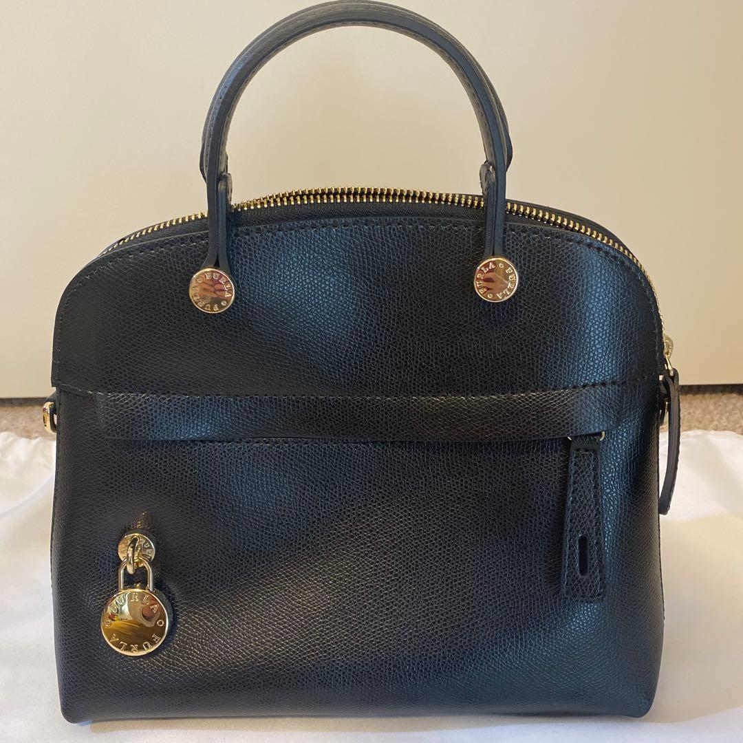 ★未使用【FURLA】パイパー S ハンドバッグ ショルダーバッグ 2way 黒