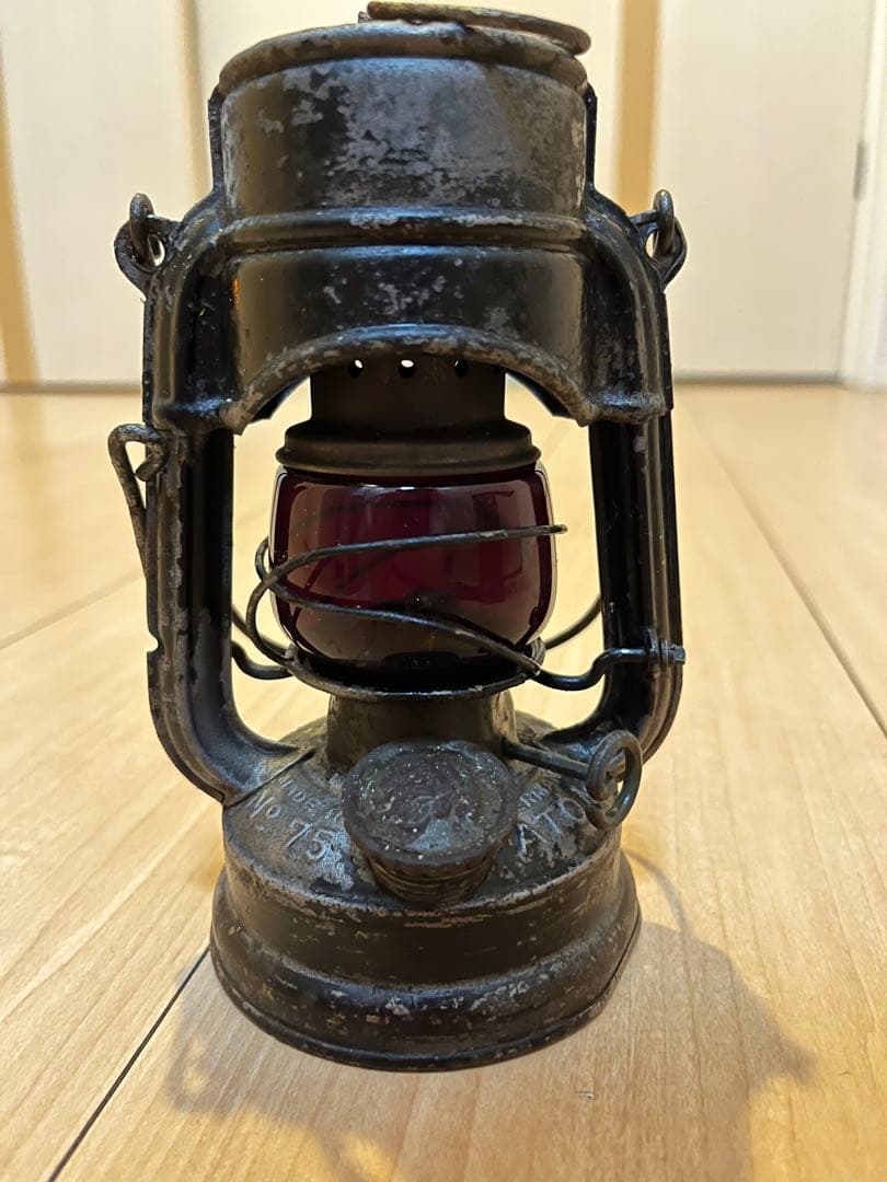 75atom 赤ホヤ　ランタン ケース付き