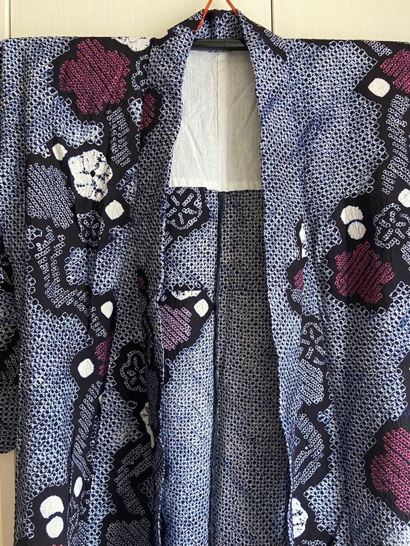 ◻️ メルりんご様◻️有松鳴海絞り浴衣　裄67 身丈160
