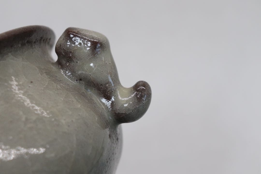 中国　磁貫青磁　香炉　送料込み250225