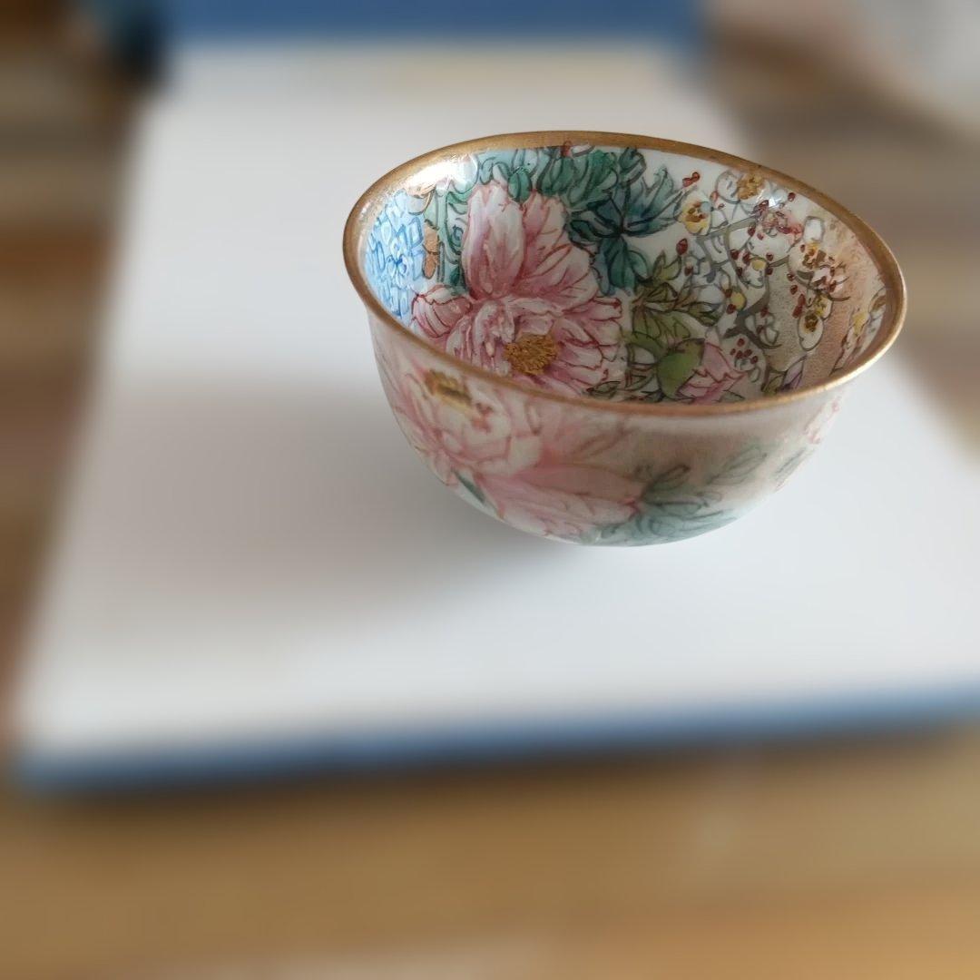 九谷焼　鏑木　お猪口3セット　アンティーク