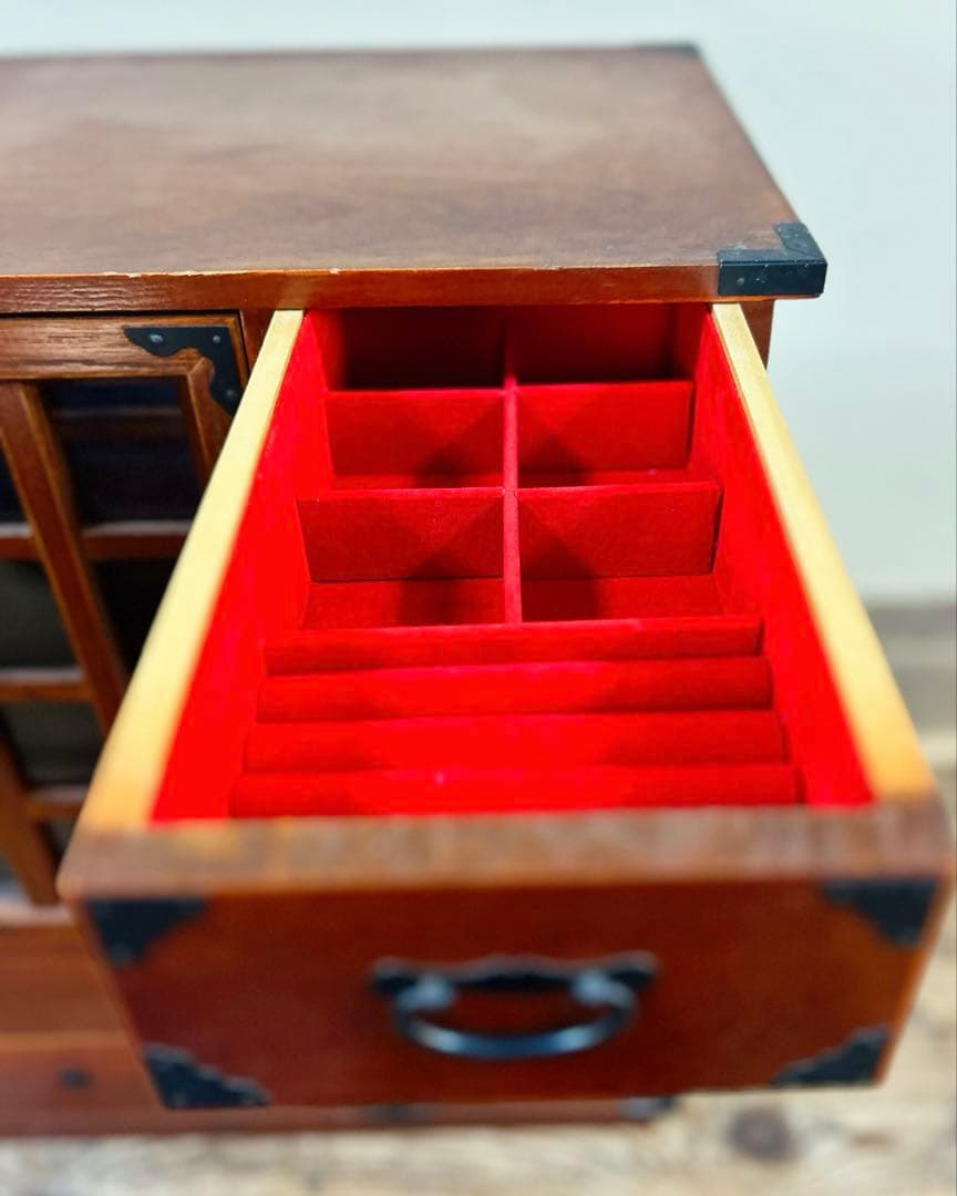 昭和後期〜平成初期 小物箪笥 時代箪笥 和箪笥　民藝箪笥 木製 和モダン 古家具