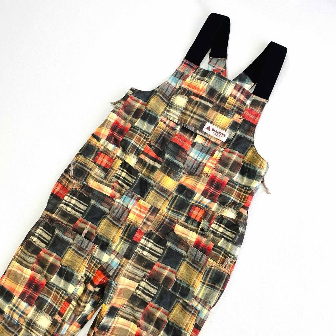 6646 バートン　ビブパンツ　パッチワーク柄　つなぎ　スノーボード レディース