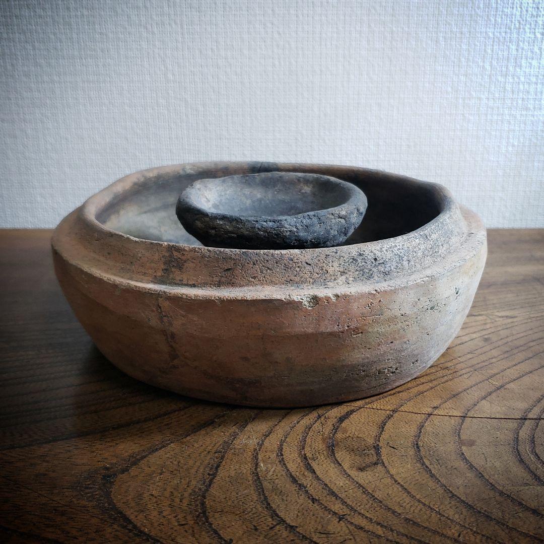 ペルシャ　油壺　燭台　アンダーソン　土器　オイルランプ　灯火器　燈火器