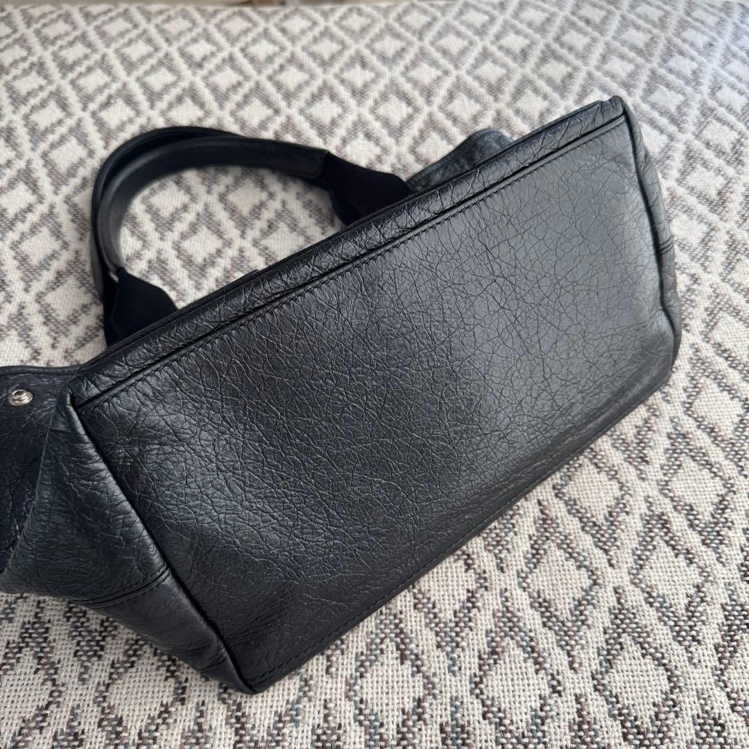 BALENCIAGA ネイビーカバス エクスクルーシブライン BLACK