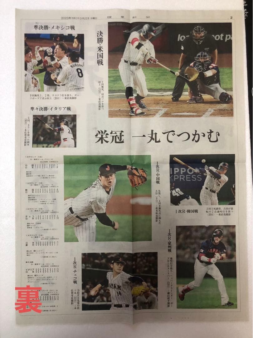 【大谷翔平+村上宗隆】 2023年WBC ダブル・ボブルヘッド 新品