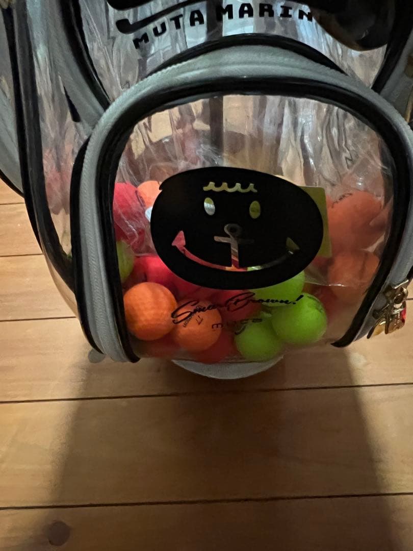 ムータマリン　クリアキャディバッグ　希少ツアーモデル　muta MARINE