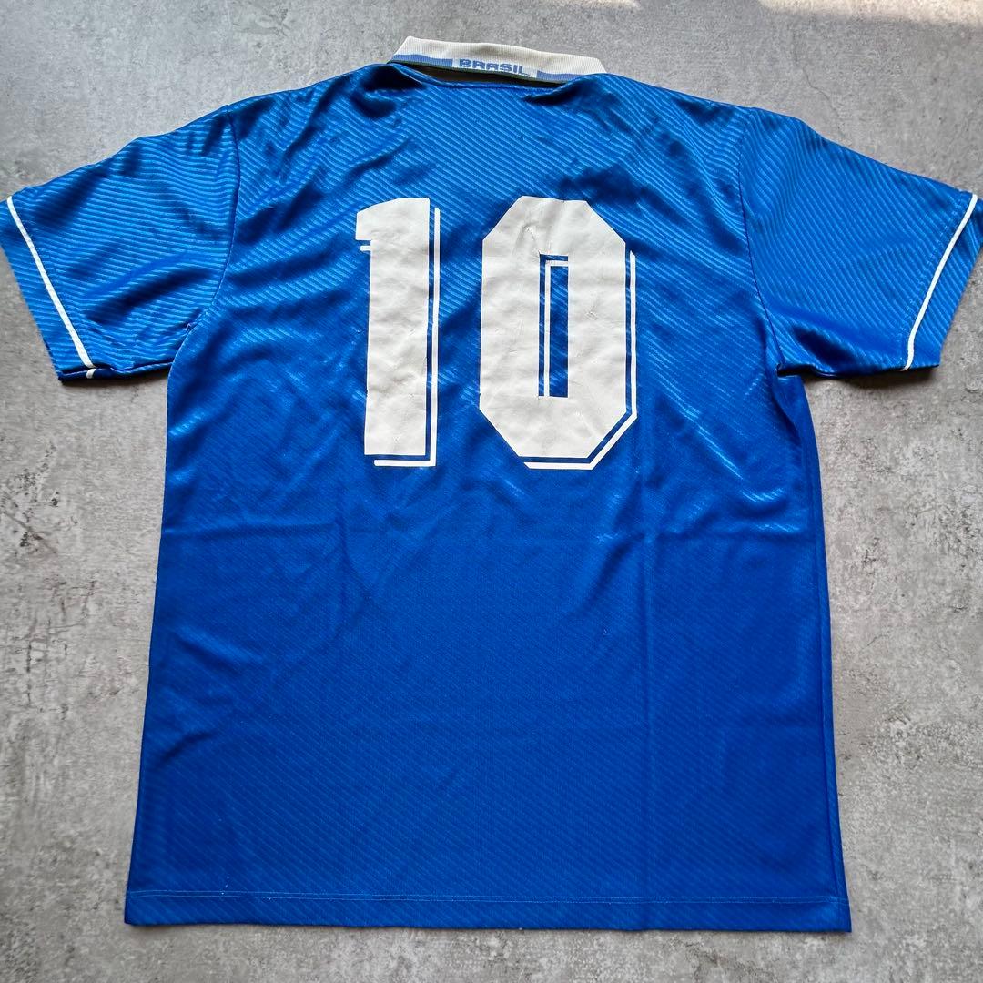 ブラジル代表 94 アウェイ アンブロ 青タグ 10 umbro ワードカップ