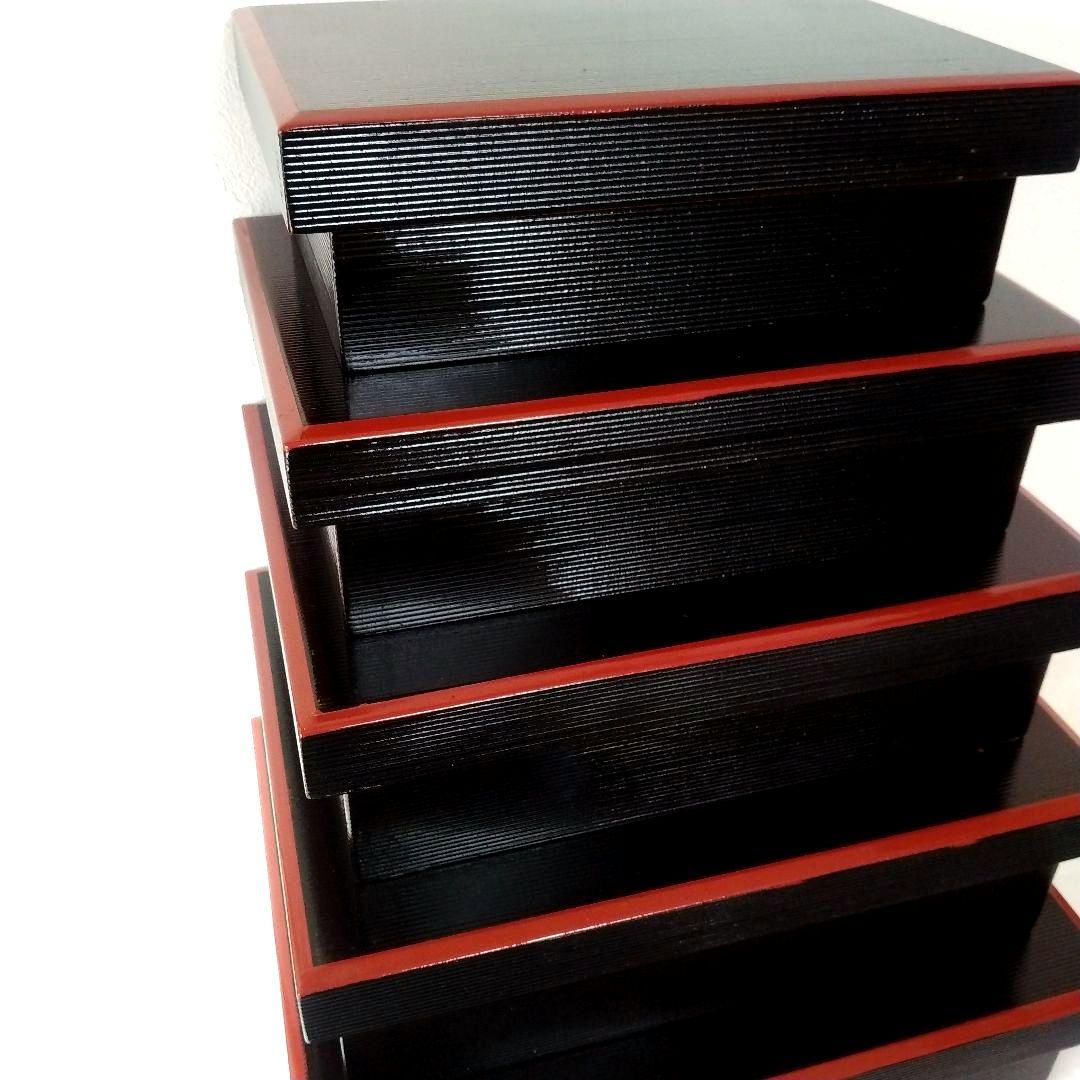 切溜 きりだめ 五段入れ子 栄重 さかえ重 5段重箱 木製 漆器