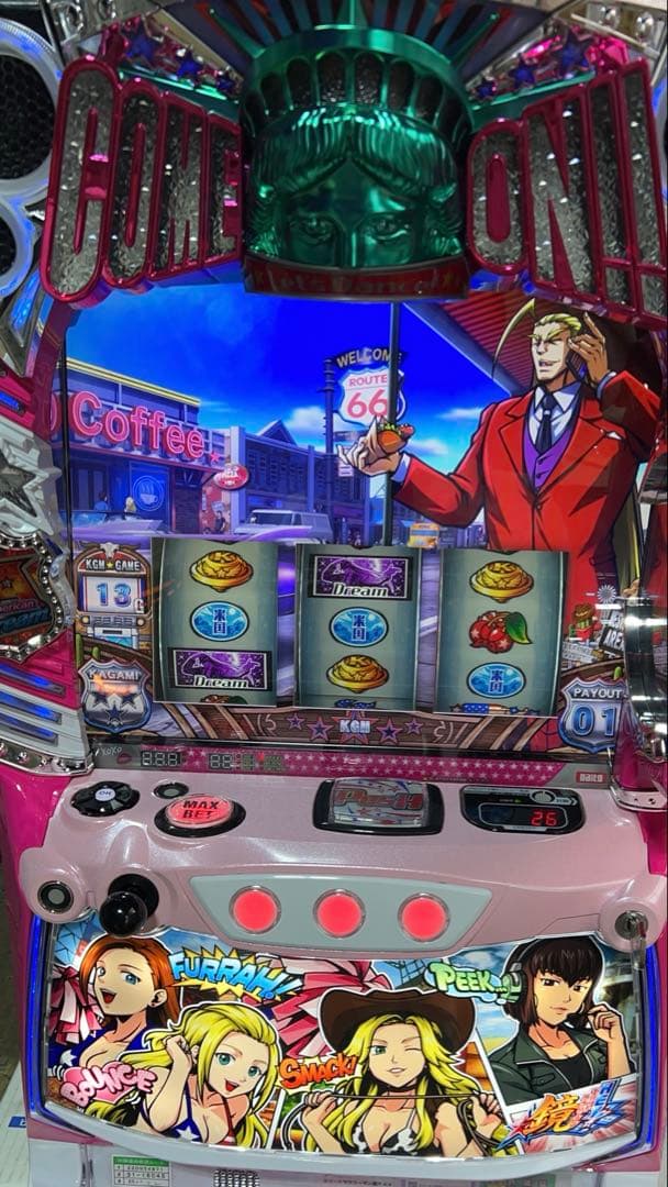 パチスロ実機　エリートサラリーマン鏡　ガールズパネル