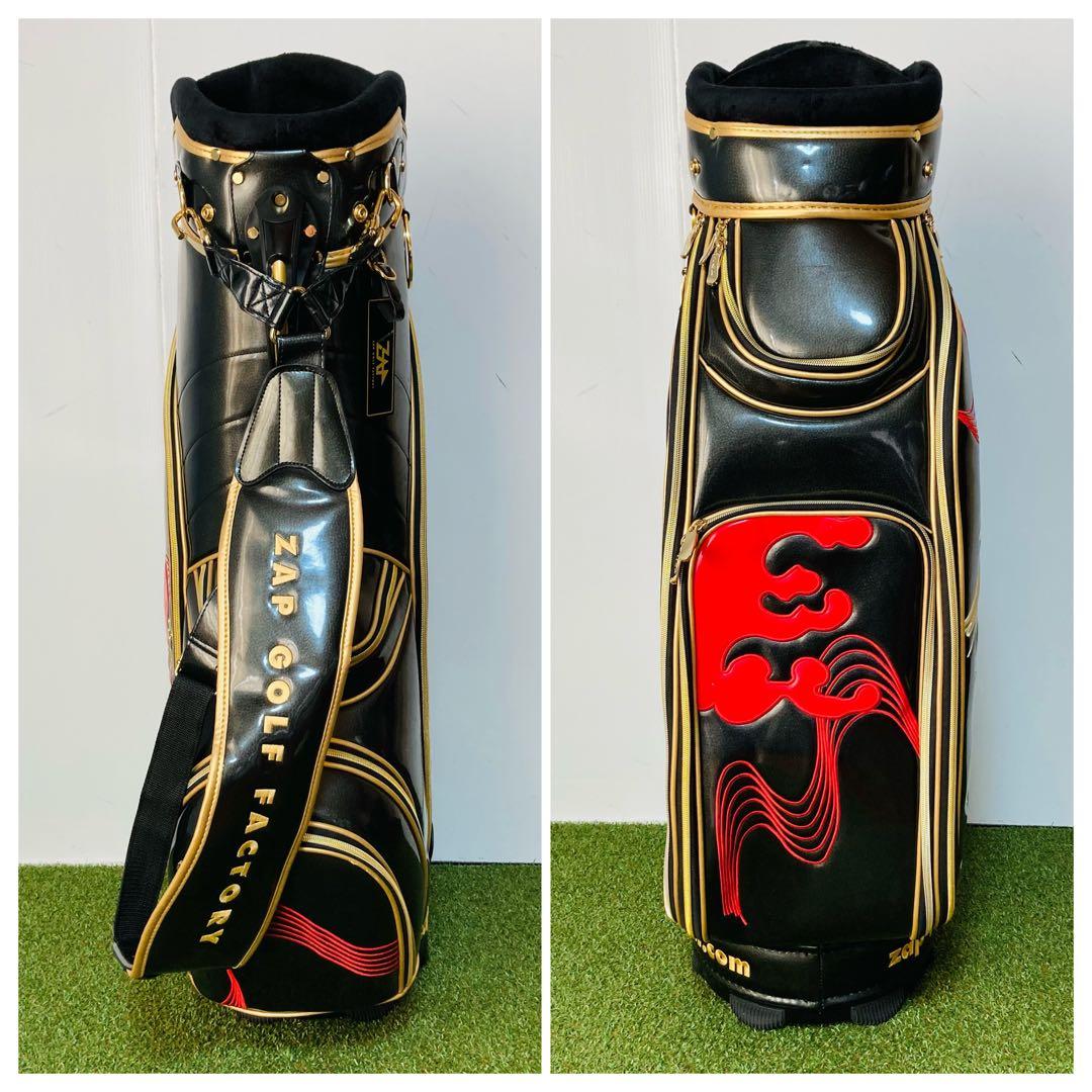 ゴルフ 美品 ZAP GOLF ケース付 エナメル 9.5型キャディバッグ