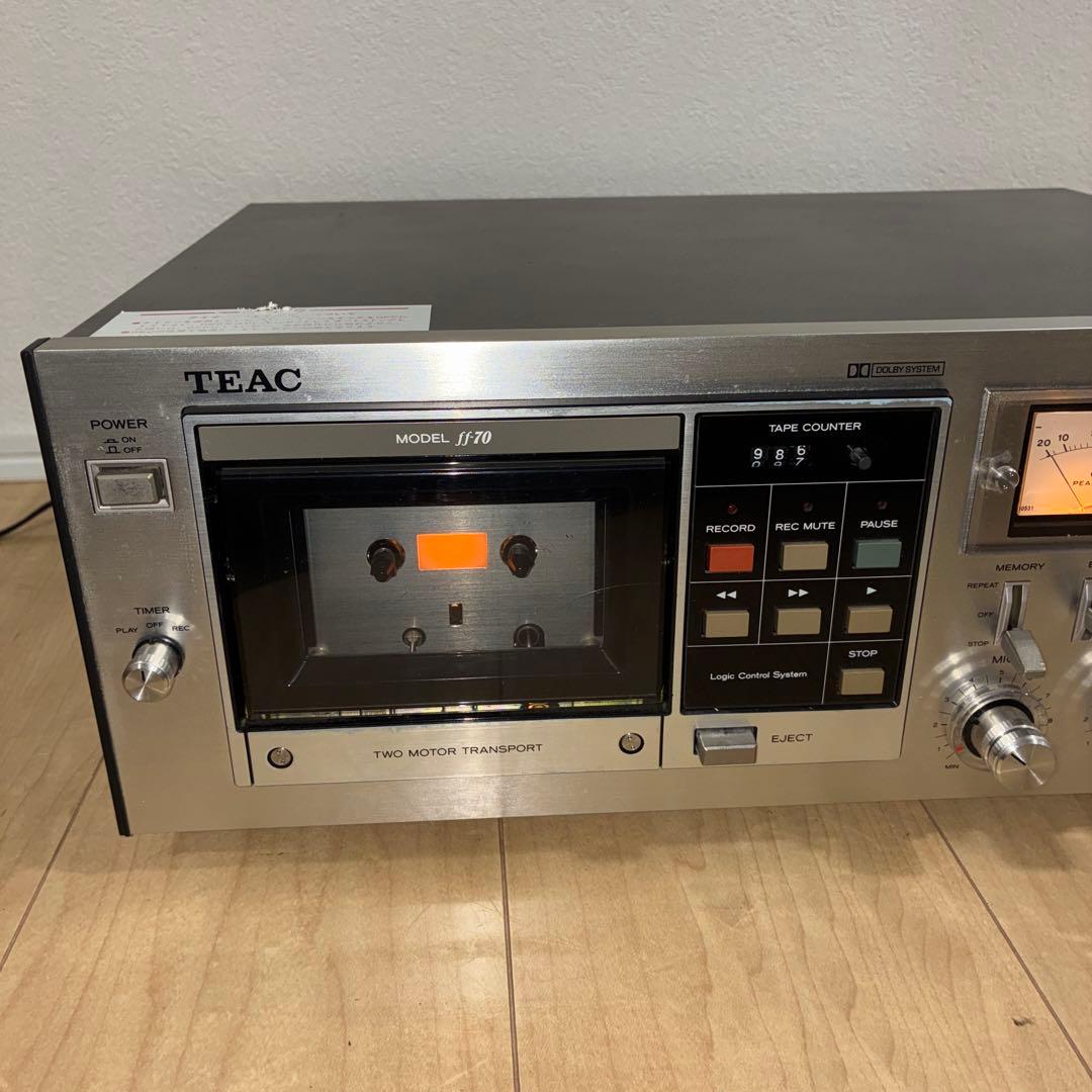 ジャンク　希少　TEAC FF-70 カセットデッキ ティアック